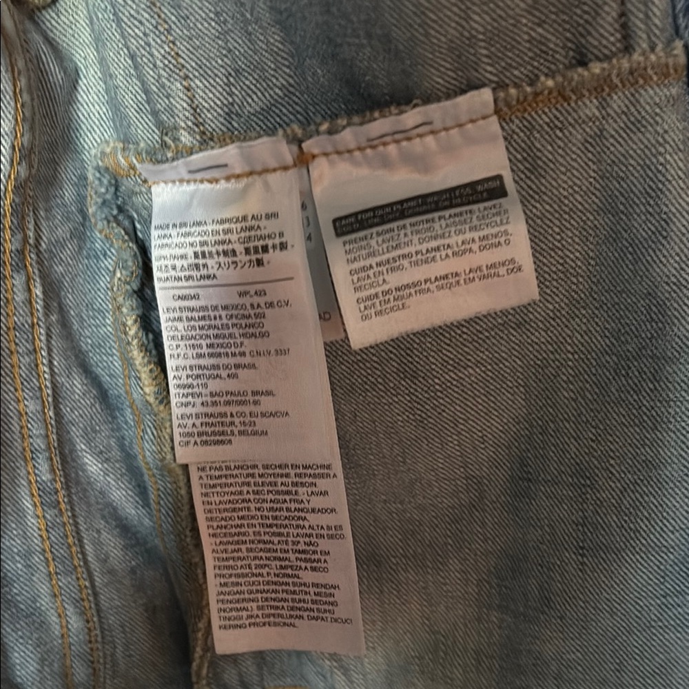Levi's Classic Denim Slightly Distressed Women's Jacket - Picture 4 of 11